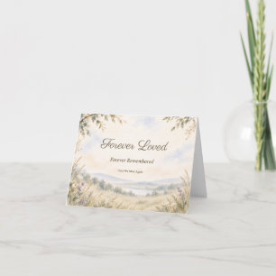 Quiet Meadow Rainbow Bridge Pet Sympathy Card