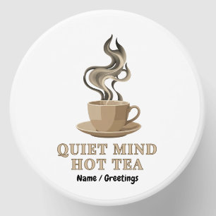 Quiet Mind Hot Tea Minimalist Premium Aesthetic Mini Candle Favors