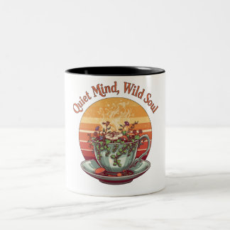 Quiet Mind Wild Soul Vintage Two Tone Ceramic Mug