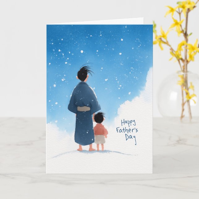 Quiet Moments Together Father’s Day Card (Yellow Flower)