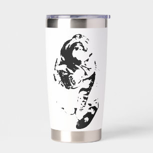 Quiet Morning, Grooming Cat Insulated Tumbler