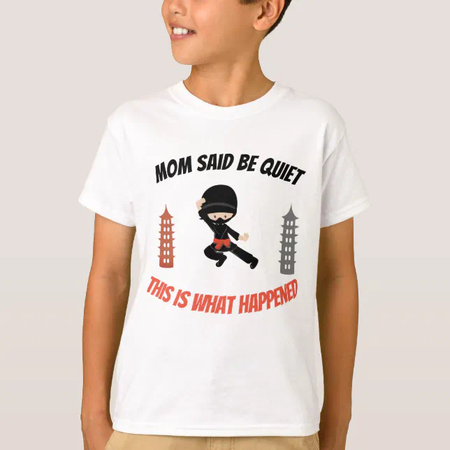 Quiet Ninja TShirt Zazzle