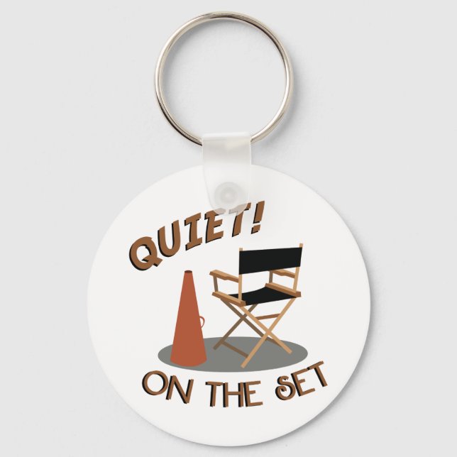 Quiet On Set Keychain (Front)