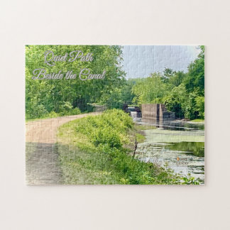 Quiet Path Beside the Canal Jigsaw Puzzle