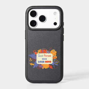 Quiet Person With Loud Mind blue yellow iPhone 17 Pro Case
