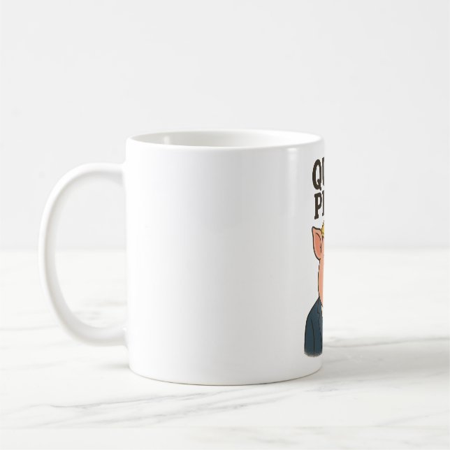 Quiet piggy coffee mug (Left)