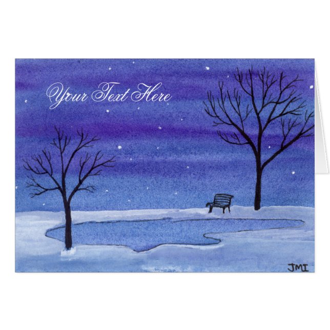 Quiet Place Watercolor Cards (Front Horizontal)