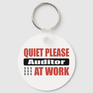 Quiet Please Auditor At Work Keychain