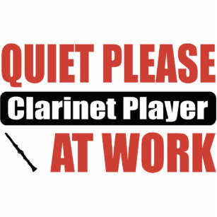 Quiet Please Clarinet Player At Work Statuette