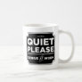 Quiet Please Genius At Work Coffee Mug