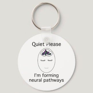 Quiet Please: I'm forming neural pathways Keychain