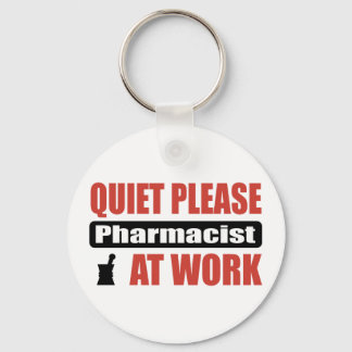 Quiet Please Pharmacist At Work Keychain