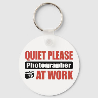 Quiet Please Photographer At Work Keychain