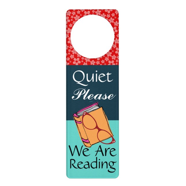 Quiet Please - Reading -  Door Hanger - SRF (Front)