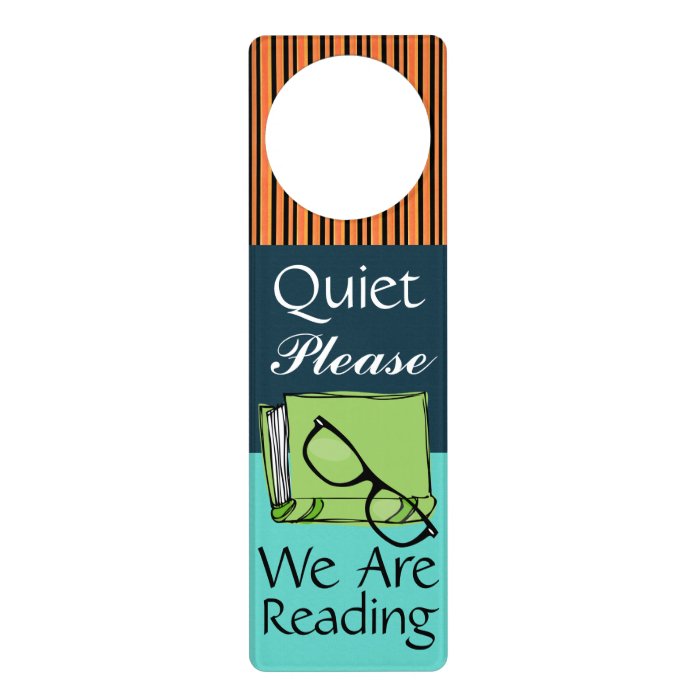 Quiet Please   Reading    Door Hanger   SRF