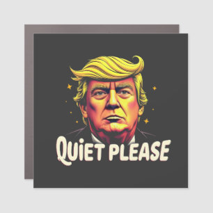 Quiet Please Trump Kamala President Debate Car Magnet