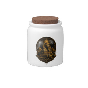 Quiet Power Great Sphinx Egypt Design Candy Jar