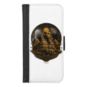 Quiet Power   Great Sphinx Egypt Design iPhone 8/7 Wallet Case