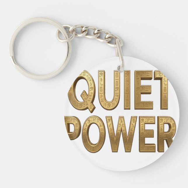 Quiet Power | Great Sphinx Egypt Design Keychain (Front)