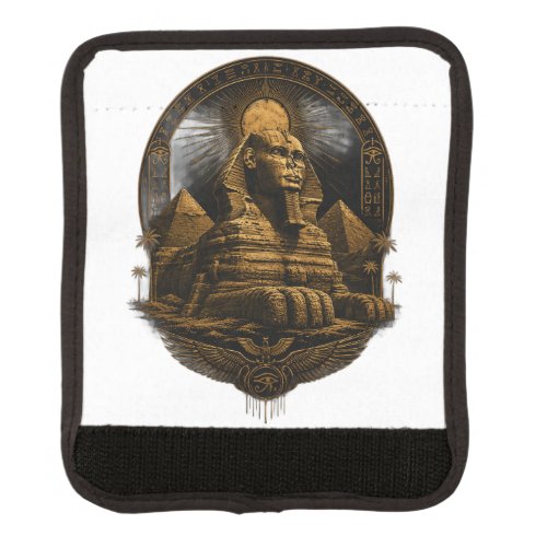 Quiet Power | Great Sphinx Egypt Design Luggage Handle Wrap