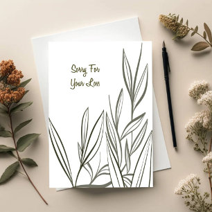Quiet Reeds – Botanical Sympathy Card