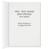 Quiet Reflection. Personalised Christmas Card (Inside (Right))