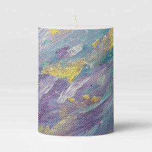 Quiet Reign Modern Art Pillar Candle