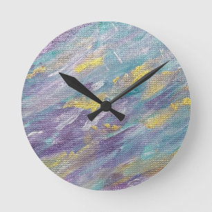 Quiet Reign Modern Art Round Clock