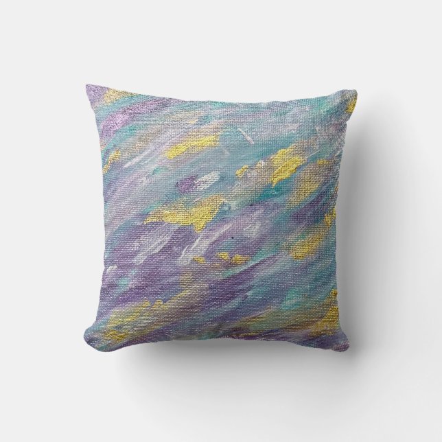 Quiet Reign Modern Art Throw Pillow (Front)