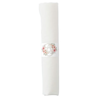 Quiet Sage Floral Pentacle Napkin Bands