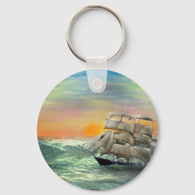 quiet Seas Keychain (Front)