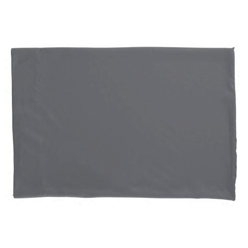 Quiet Shade of Grey Solid Color Print Neutral Pillow Case