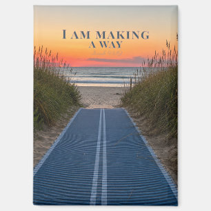 Quiet Shoreline Isaiah 43:19 Coastal Magnet
