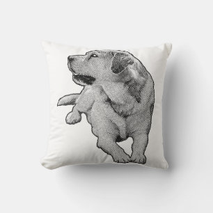 Quiet Sofa, Warm Eyes Throw Pillow