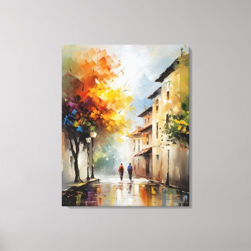 Quiet Street Canvas Print