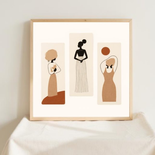 Quiet Strength – Abstract Feminine Line Art I Poster (Creator Uploaded)