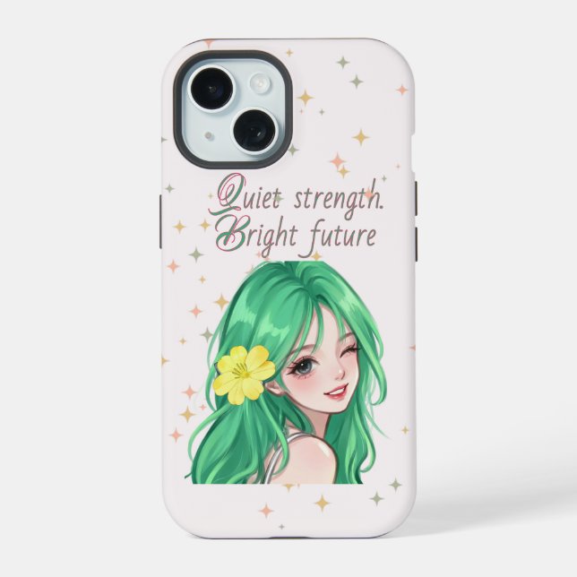 Quiet strength. Bright future Iphone Case (Back)