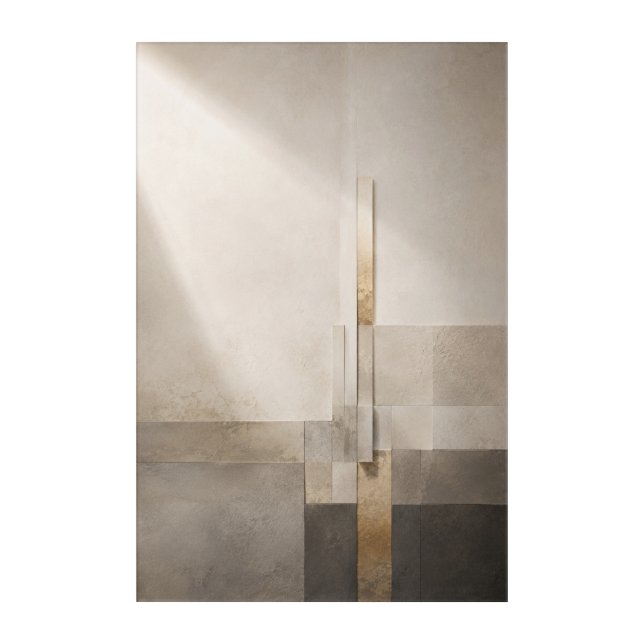 Quiet Structure — Aurema (Portrait) Acrylic Print (Front)