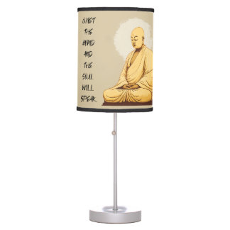 Quiet the Mind and the Soul Will Speak MONK Table Lamp