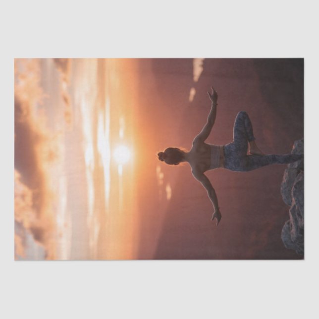 "Quiet The Mind and the Soul Will Speak" Tissue Paper (Front)