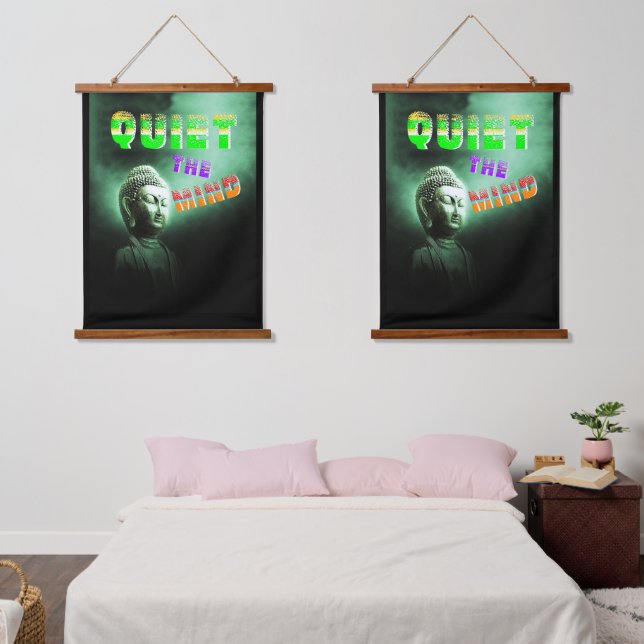 Quiet The Mind Hanging Tapestry (Bedroom)