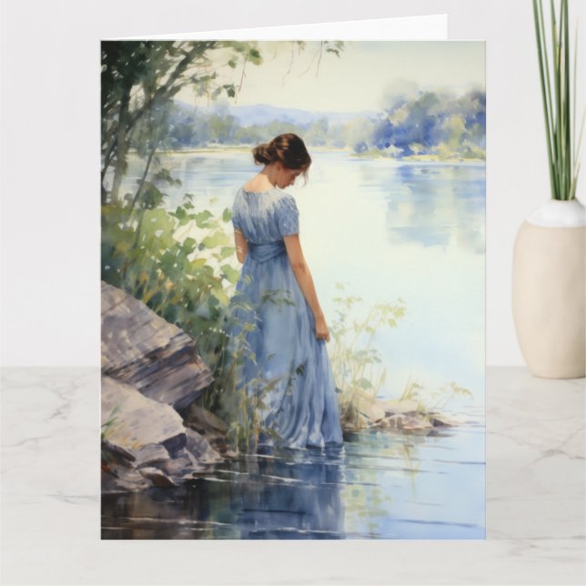 Quiet Thoughts by the Water Card (Front)