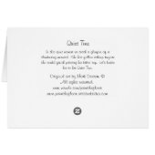 Quiet Time Cards (Back Horizontal)