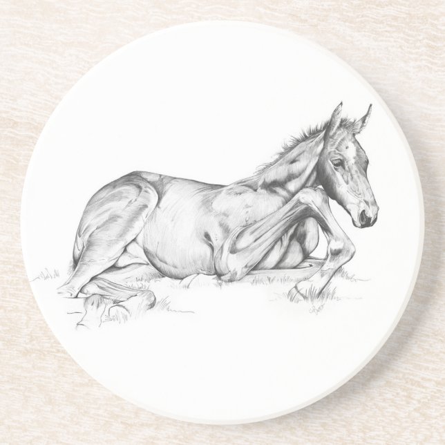 Quiet Time Drink Coaster (Front)