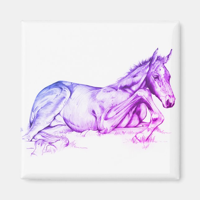 Quiet Time (purple) Magnet (Front)