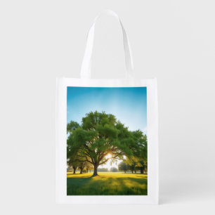 Quiet Time With a Big Tree – Reusable Grocery Bag
