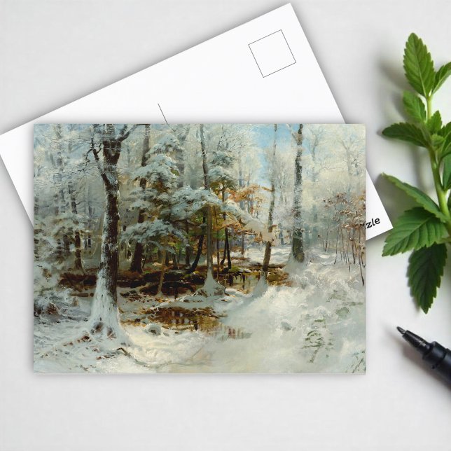  Quiet Winter Afternoon by William Baker, Fine Art Postcard (Creator Uploaded)