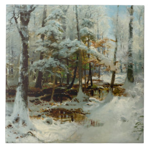 Quiet Winter Afternoon by William Bliss Baker Ceramic Tile