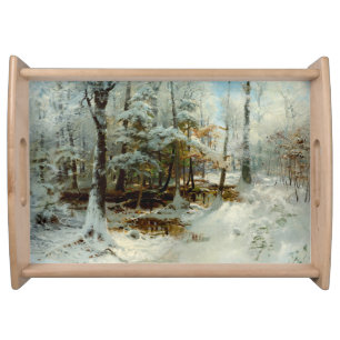  Quiet Winter Afternoon by William Bliss Baker  Serving Tray