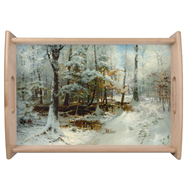  Quiet Winter Afternoon by William Bliss Baker  Serving Tray (Front)